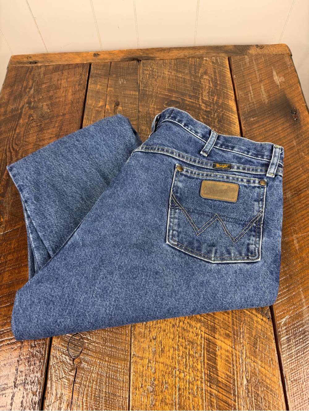 Wrangler George Strait Collection Men’s 40x34 Relaxed Fit Blue Jeans 4020
